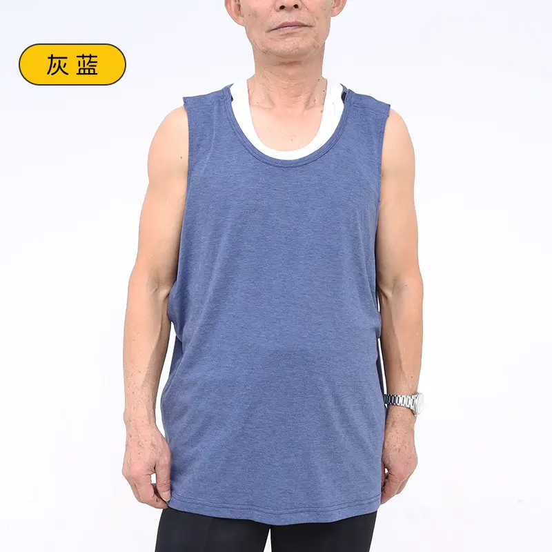 Men's Full Open T-Shirt Arm Upper Limb Post Op Free Hospital Gown