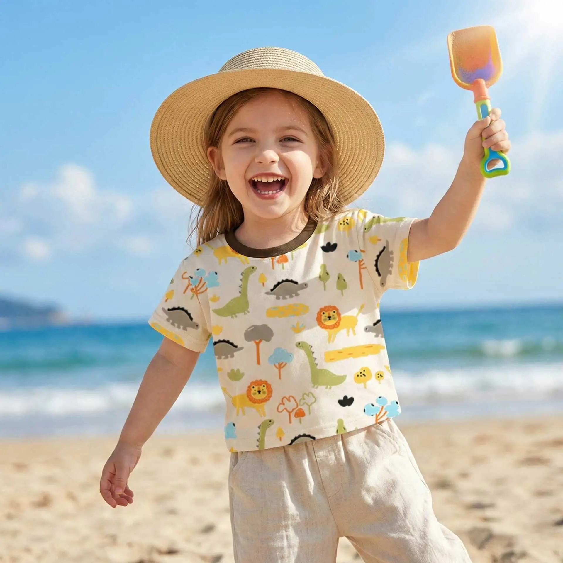 Baby T-Shirt Summer Set Boys Girls Cotton Patterned