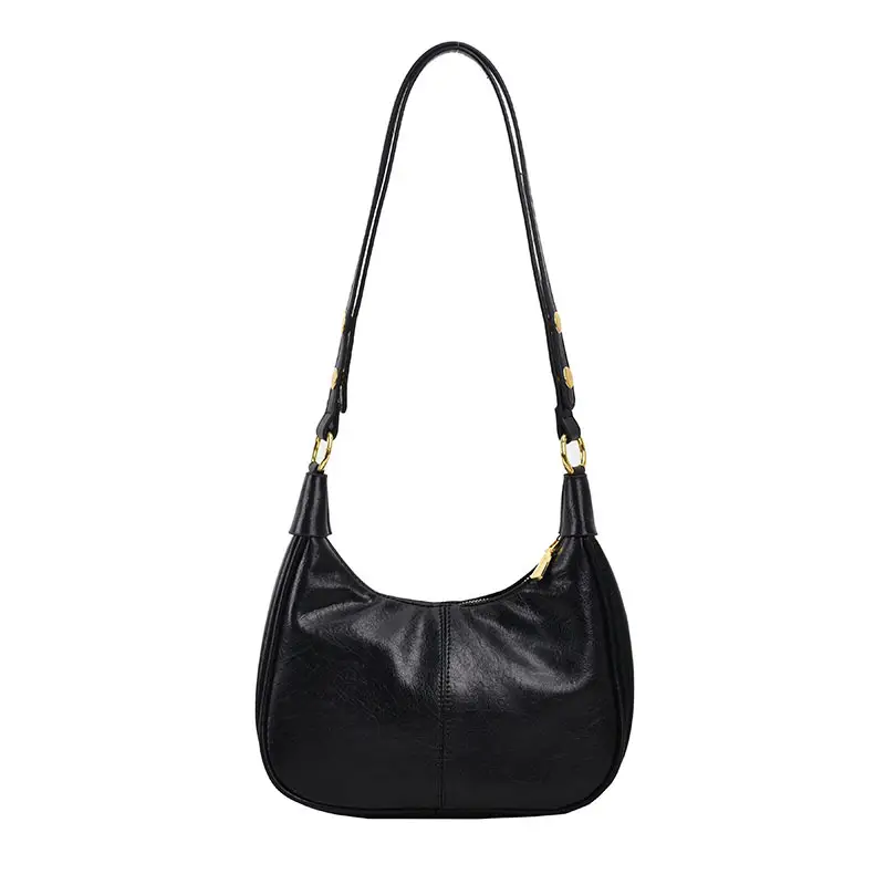 Red Leather Women's Shoulder Bag Large Capacity Crossbody - Image 9