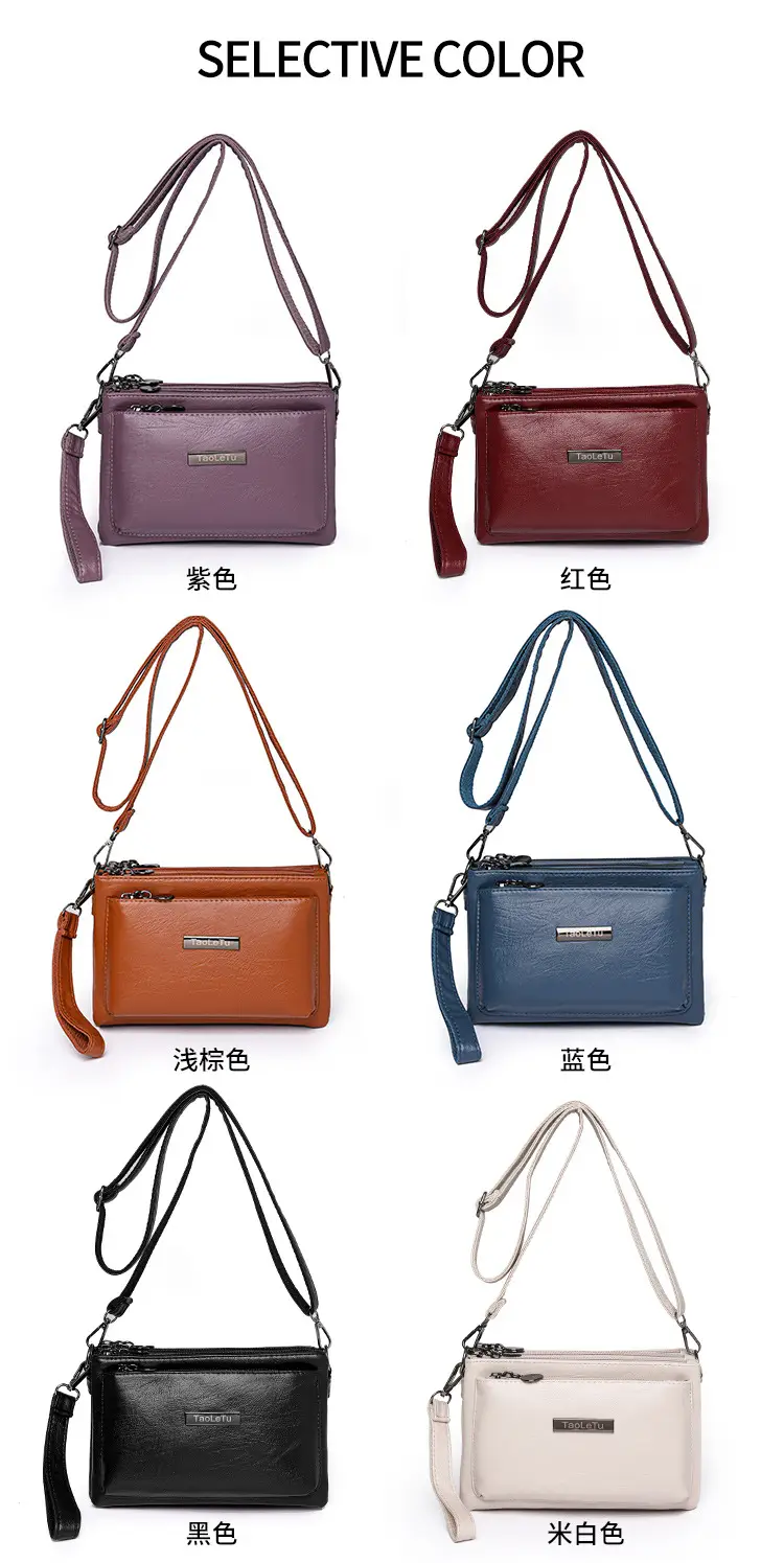 Blue Soft Leather Crossbody Bag for Women — feature 12