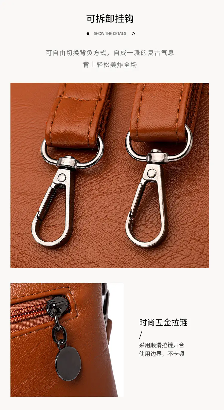 Blue Soft Leather Crossbody Bag for Women — feature 17