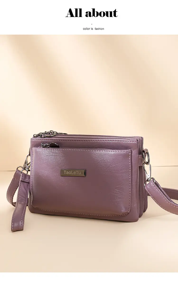 Blue Soft Leather Crossbody Bag for Women — feature 20