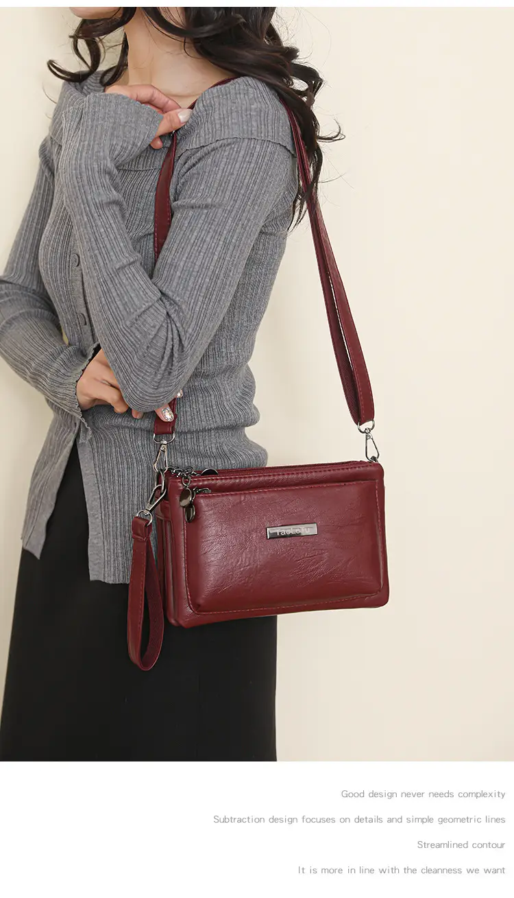 Blue Soft Leather Crossbody Bag for Women — feature 25