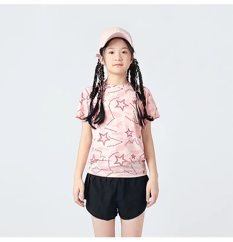 Kids Star Print T-Shirt Mint Green Boys Summer Wear — feature 40