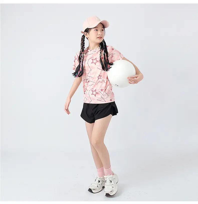 Kids Star Print T-Shirt Mint Green Boys Summer Wear — feature 42