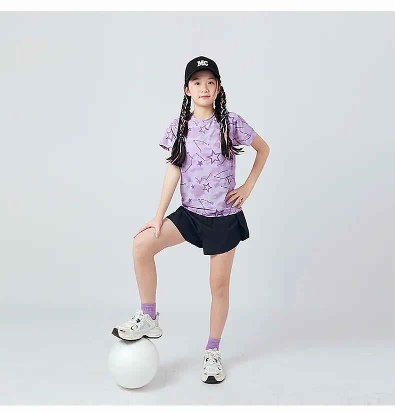 Kids Star Print T-Shirt Mint Green Boys Summer Wear — feature 50
