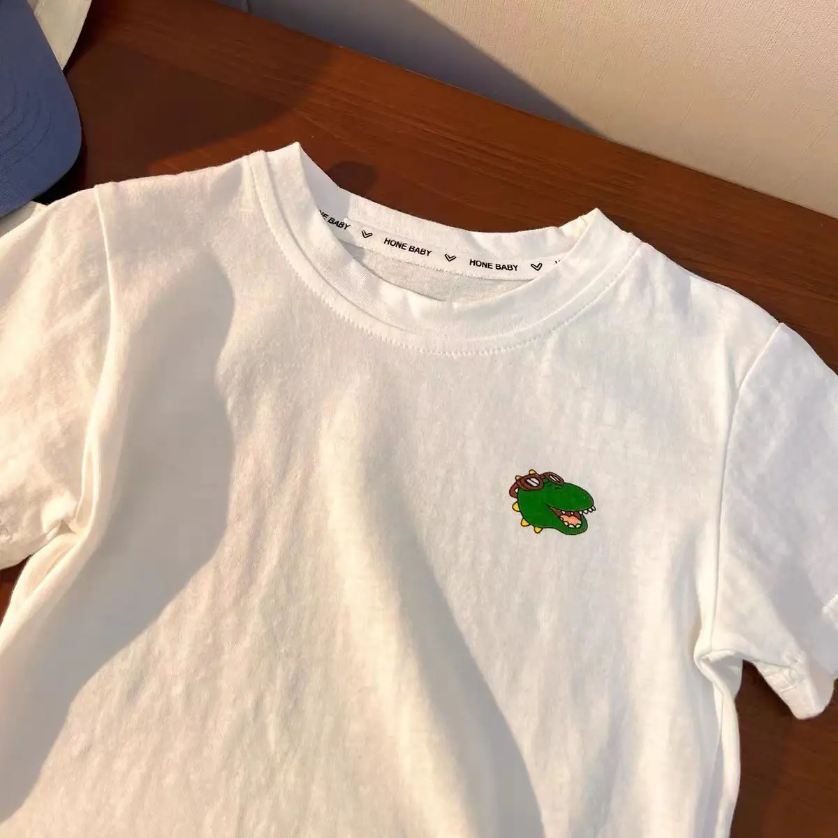 Boys Cotton Panda Print T-Shirt White Medium Small — feature 16