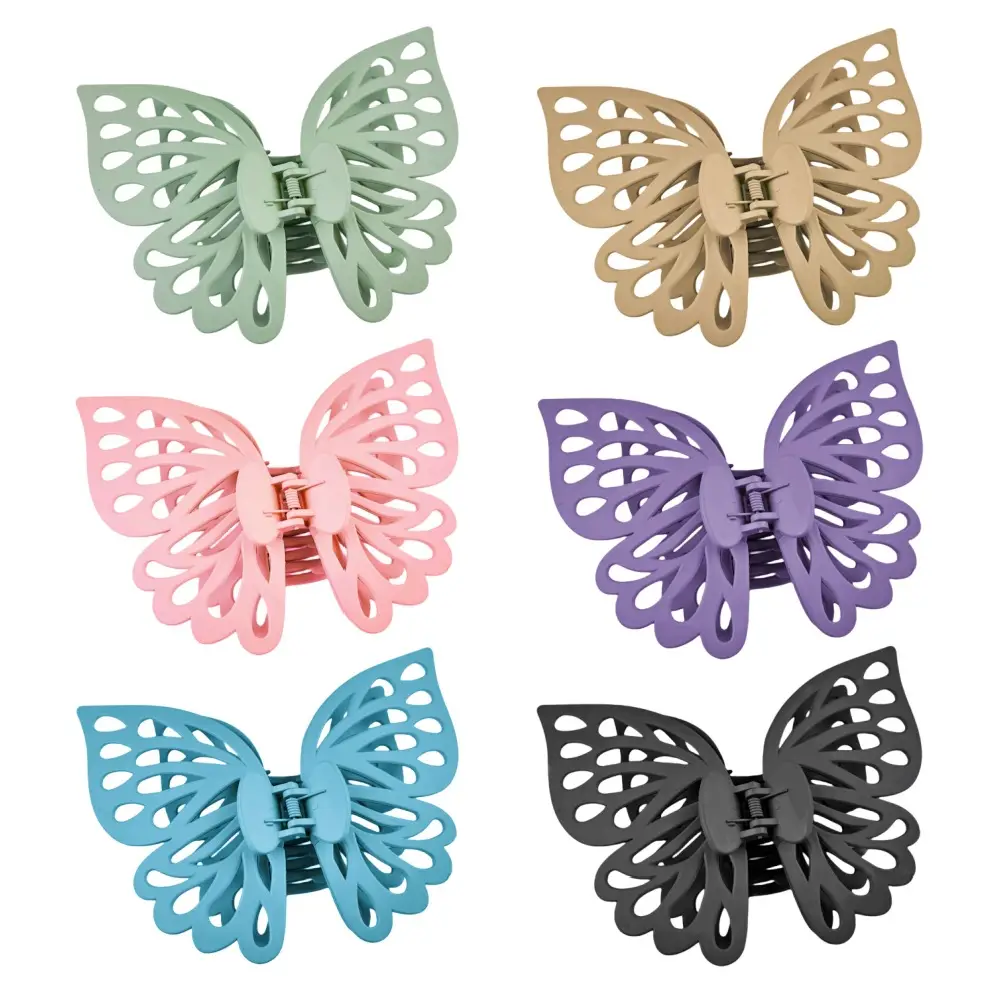 Pink Butterfly Hair Clip for Women Large Size - Image 9