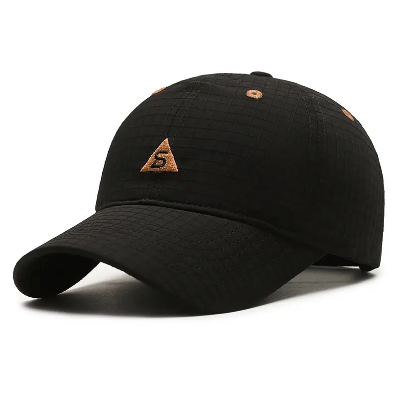 Men's Baseball Cap Sunscreen Black Beige 5oz - Image 7
