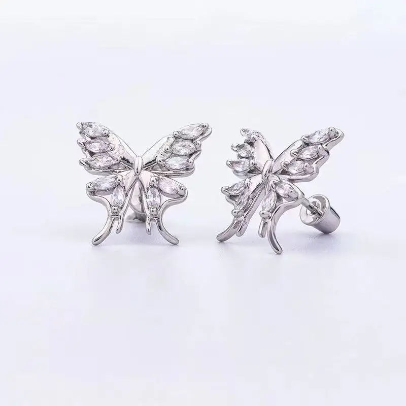Zircon Butterfly Earrings Super Flash Unique — feature 11