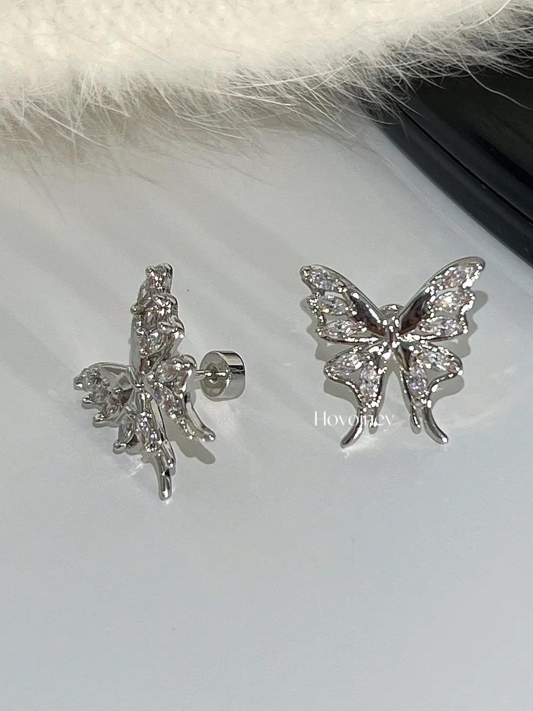 Zircon Butterfly Earrings Super Flash Unique — feature 6