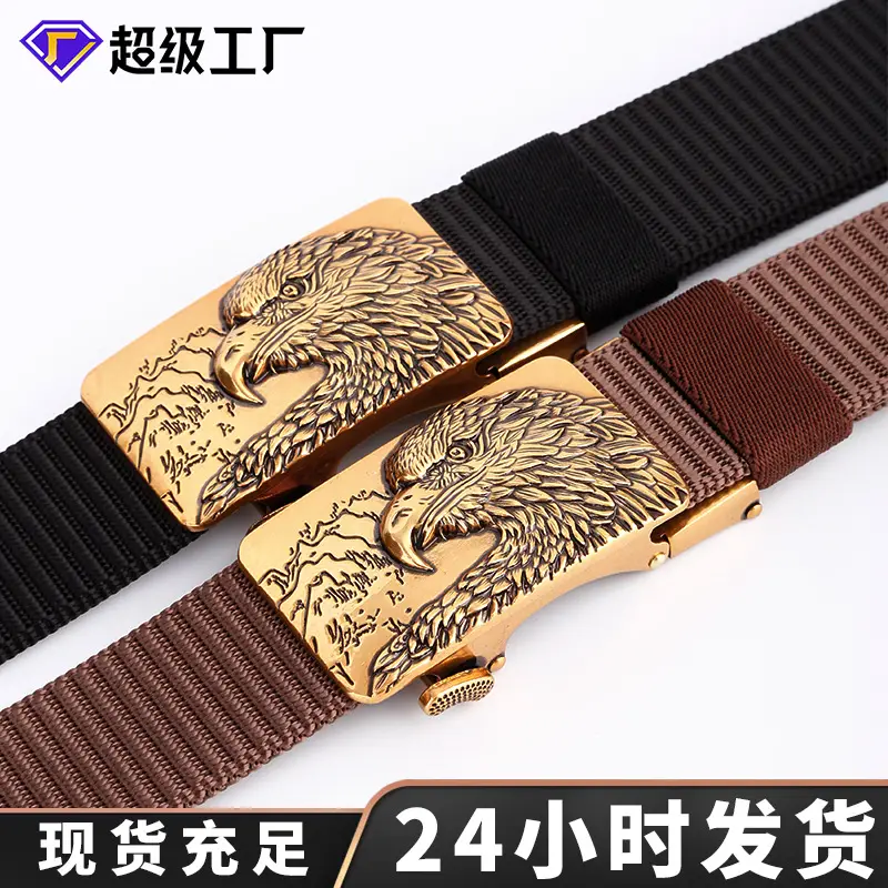 Eagle Tally Belt for Men Blue Alloy Buckle