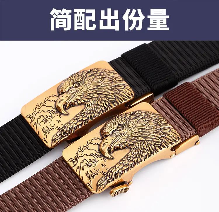 Eagle Tally Belt for Men Blue Alloy Buckle — feature 7