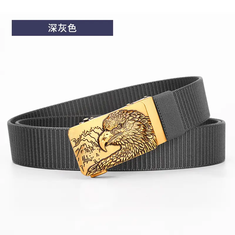 Eagle Tally Belt for Men Blue Alloy Buckle