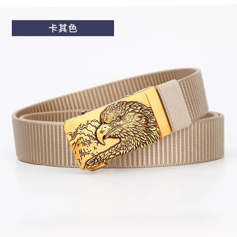 Eagle Tally Belt for Men Blue Alloy Buckle
