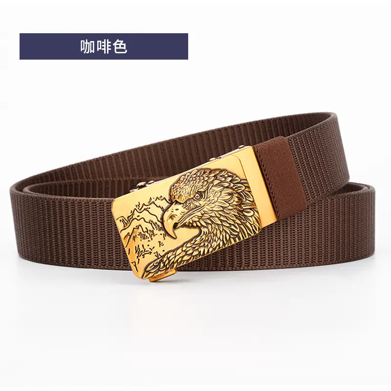 Eagle Tally Belt for Men Blue Alloy Buckle