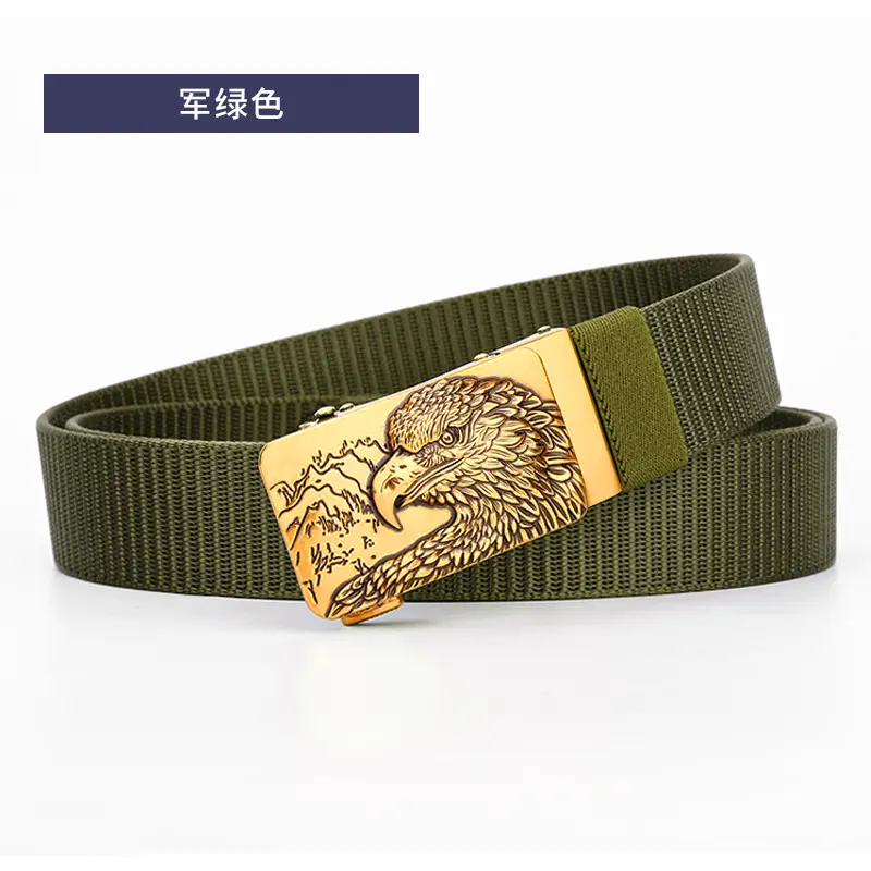 Eagle Tally Belt for Men Blue Alloy Buckle