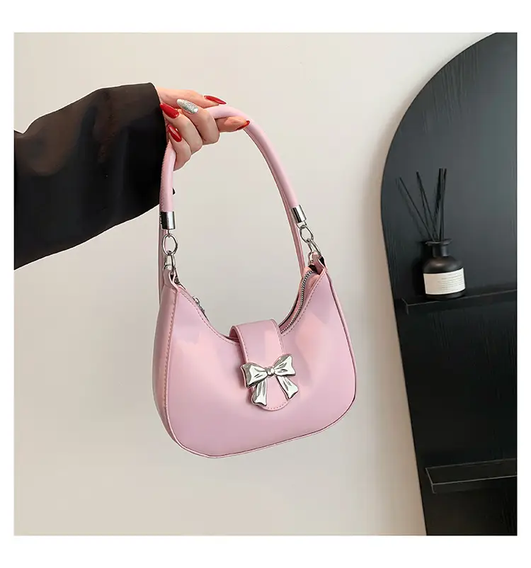 Pink One-Shoulder Women's Handbag 2024 New Trendy
