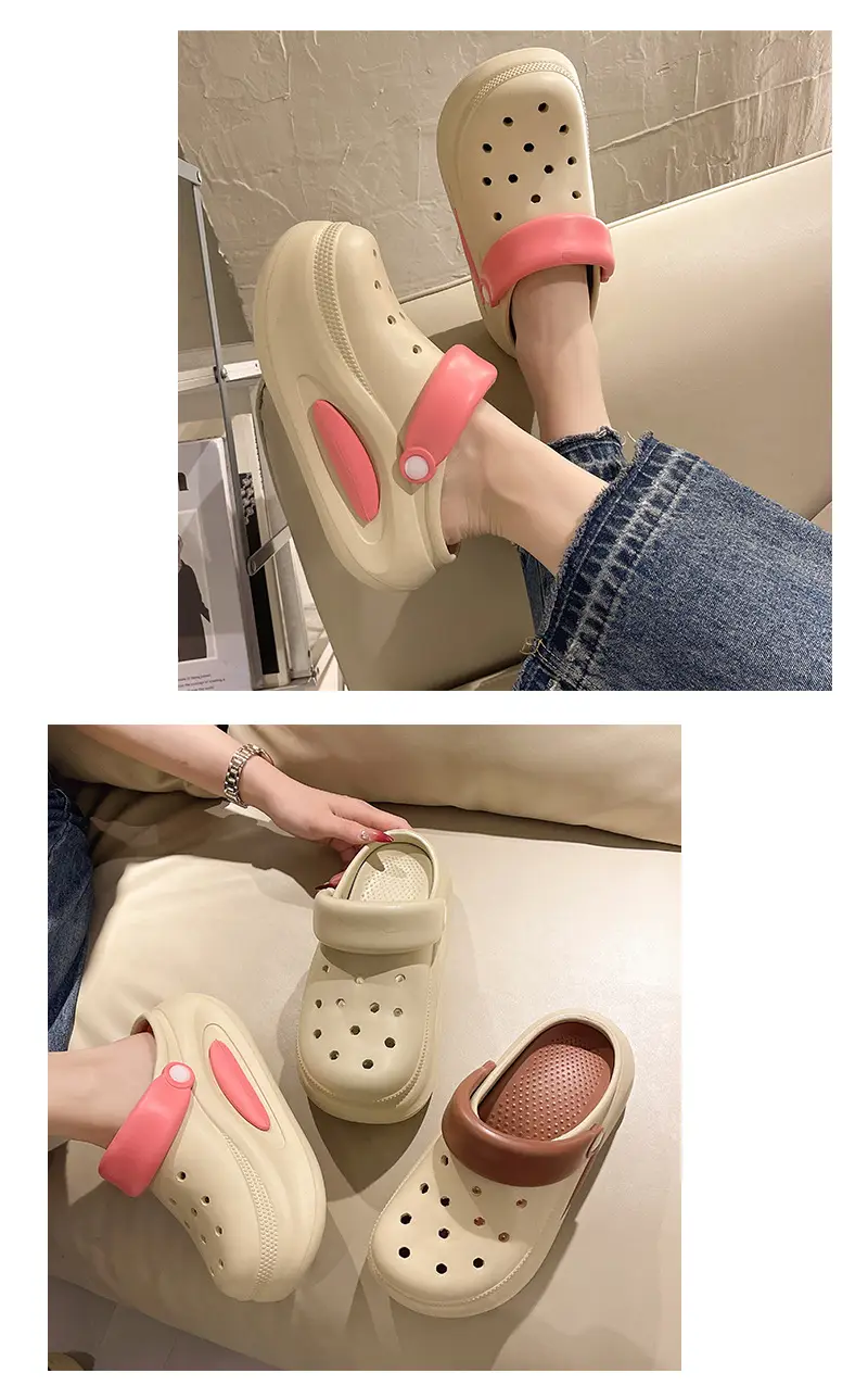 Women's New Croc Shoes Anti-Slip Thick Sole Slip-On — feature 10
