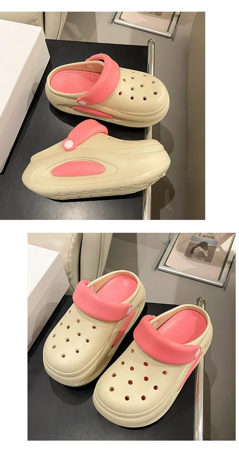 Women's New Croc Shoes Anti-Slip Thick Sole Slip-On — feature 18
