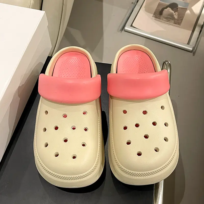 Women's New Croc Shoes Anti-Slip Thick Sole Slip-On - Image 3
