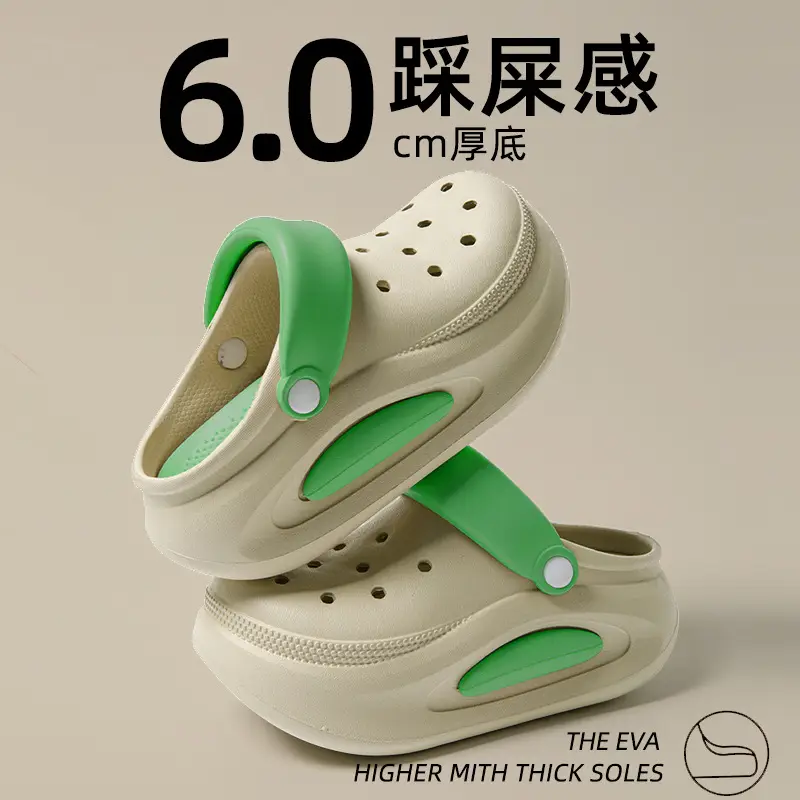 Women's New Croc Shoes Anti-Slip Thick Sole Slip-On - Image 4
