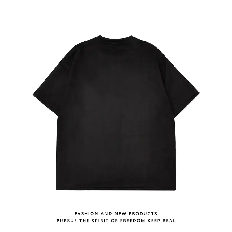 220g Suede T-Shirt White 2024 Summer — feature 10