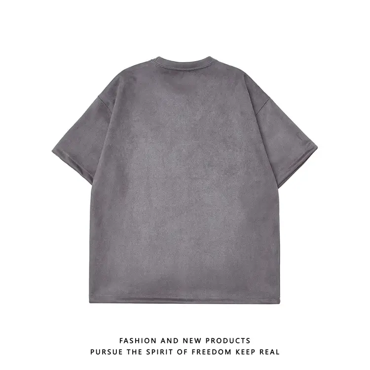 220g Suede T-Shirt White 2024 Summer — feature 22