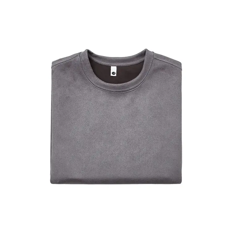 220g Suede T-Shirt White 2024 Summer — feature 23