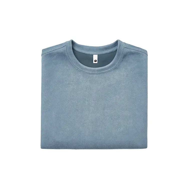 220g Suede T-Shirt White 2024 Summer — feature 31