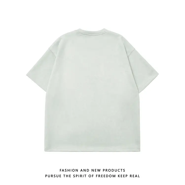 220g Suede T-Shirt White 2024 Summer — feature 33