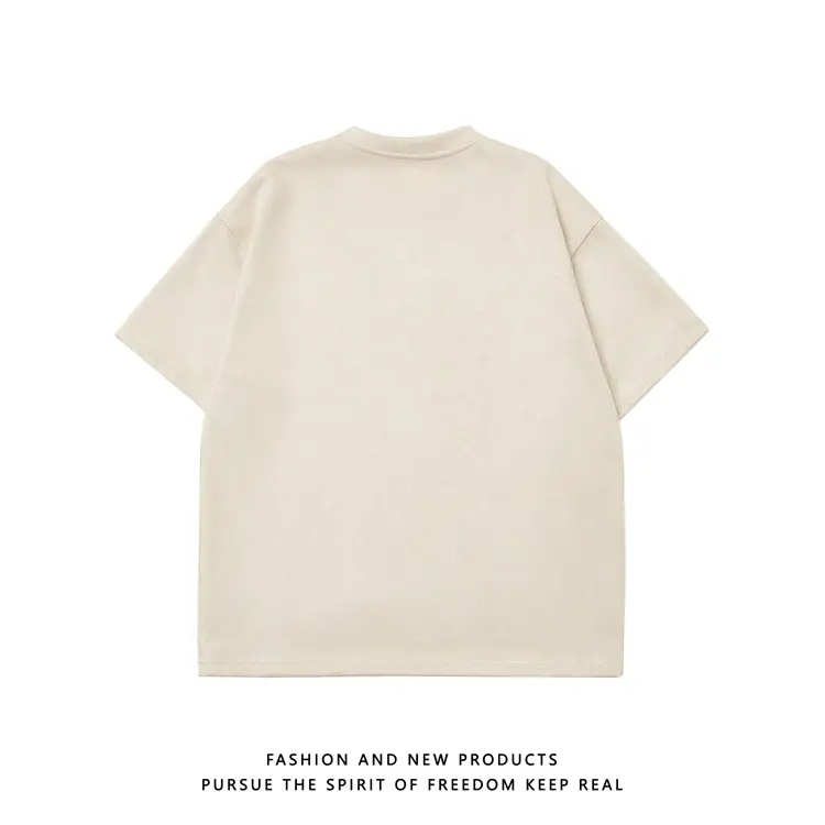 220g Suede T-Shirt White 2024 Summer — feature 36