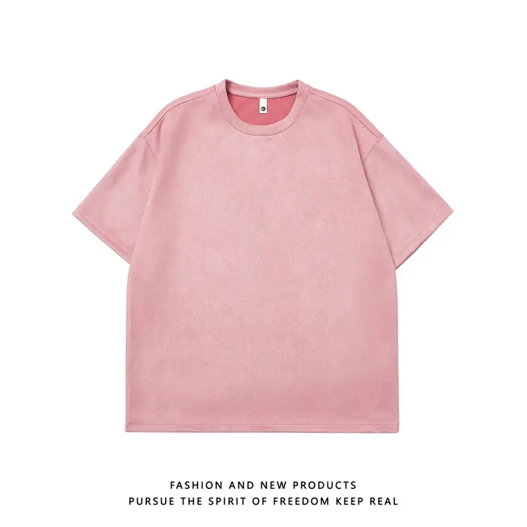 220g Suede T-Shirt White 2024 Summer — feature 38