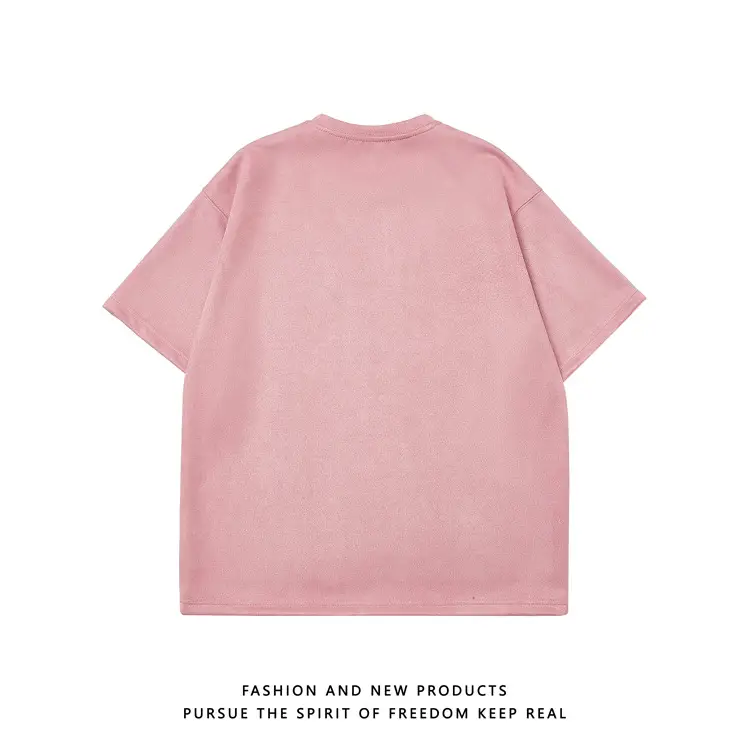 220g Suede T-Shirt White 2024 Summer — feature 39