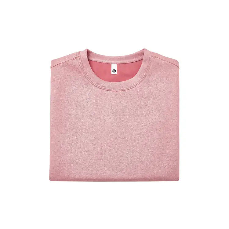 220g Suede T-Shirt White 2024 Summer — feature 40