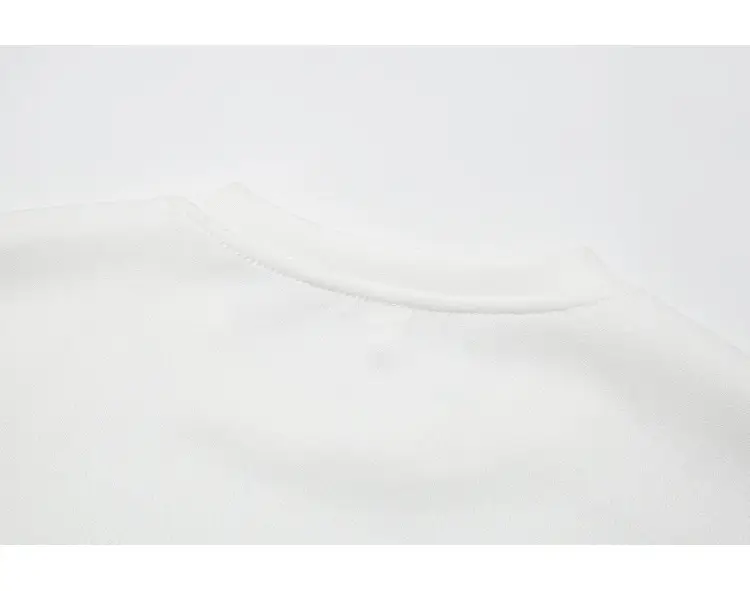 220g Suede T-Shirt White 2024 Summer — feature 43