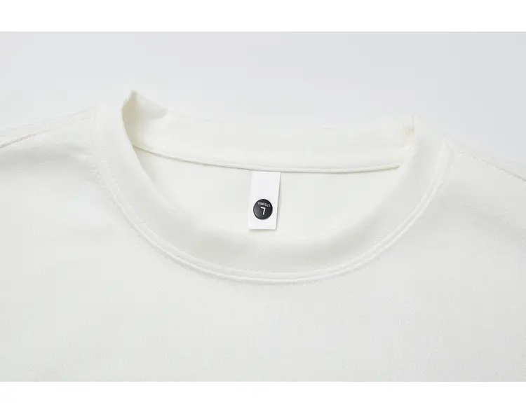 220g Suede T-Shirt White 2024 Summer — feature 47