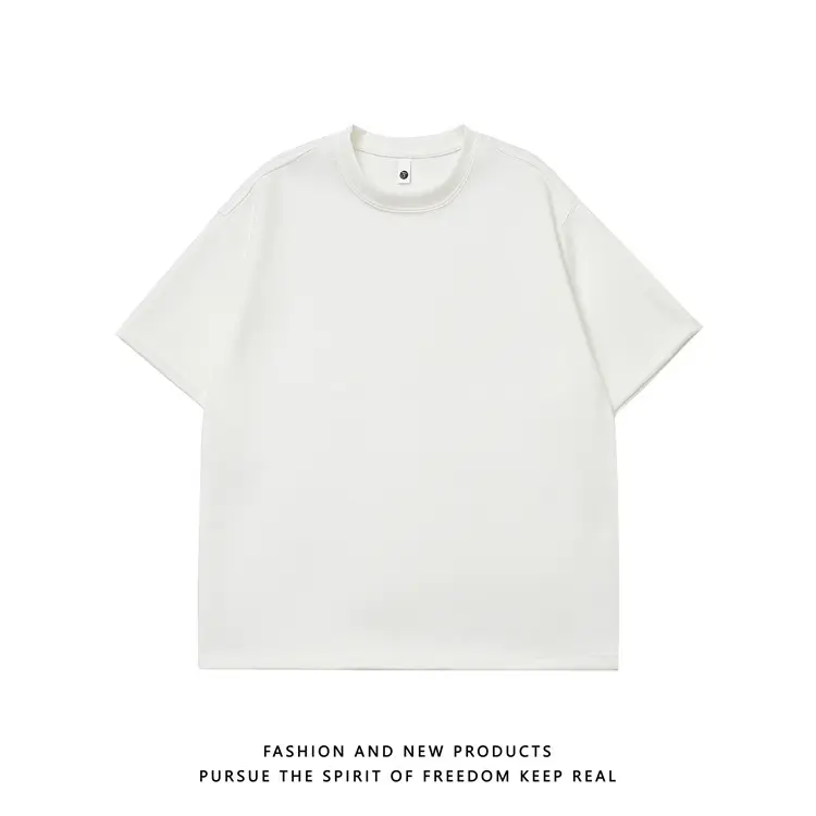 220g Suede T-Shirt White 2024 Summer — feature 6