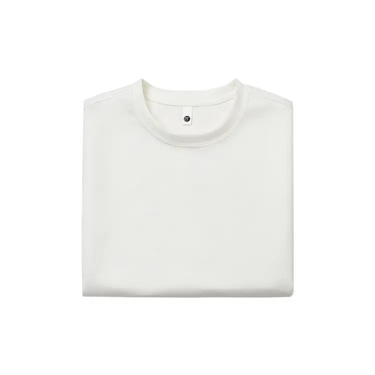 220g Suede T-Shirt White 2024 Summer — feature 8