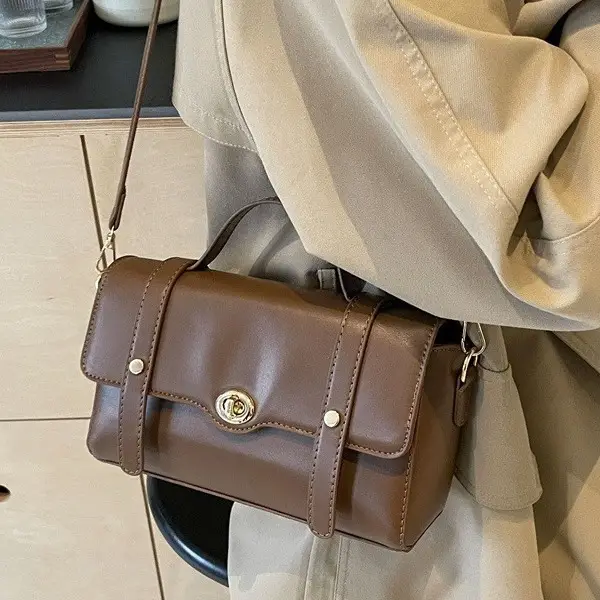 Women's Beige Shoulder Messenger Bag Spring Summer - Image 7