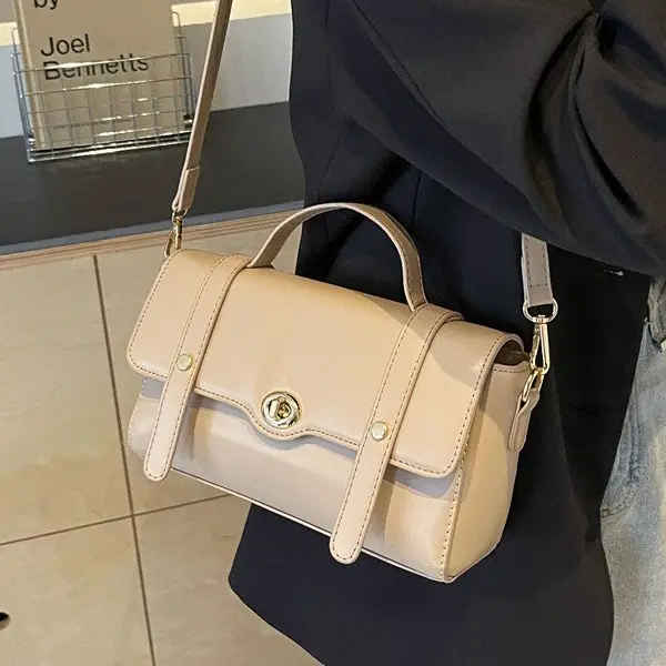 Women's Beige Shoulder Messenger Bag Spring Summer - Image 8