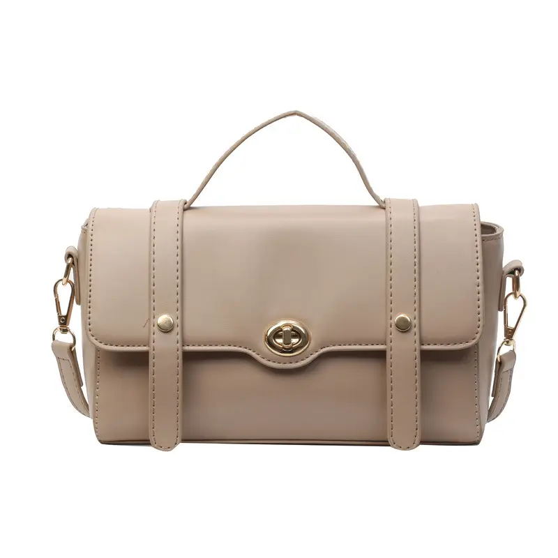 Women's Beige Shoulder Messenger Bag Spring Summer - Image 4