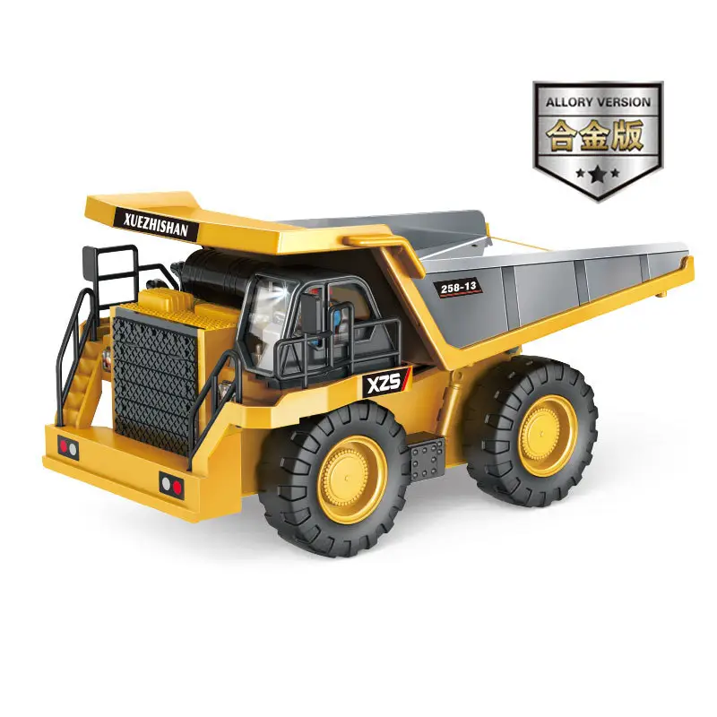 Cross-border 1:24 alloy engineering vehicle remote control dump truck dump truck simulation mining model boy children's toy