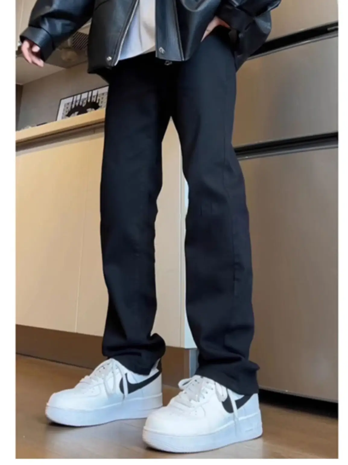 Men Grey Slim Fit Jeans Spring Autumn - Image 8
