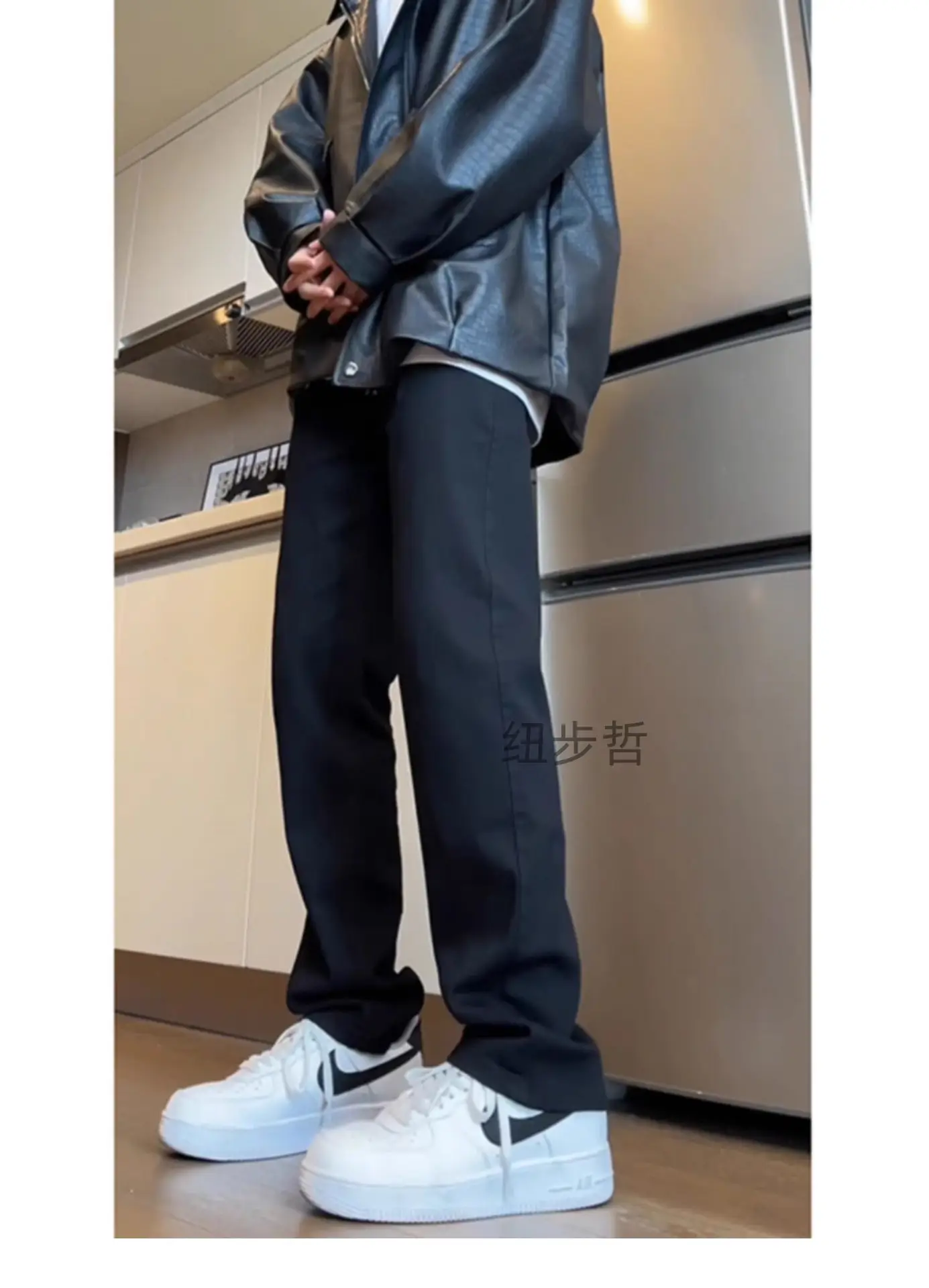 Men Grey Slim Fit Jeans Spring Autumn — feature 13
