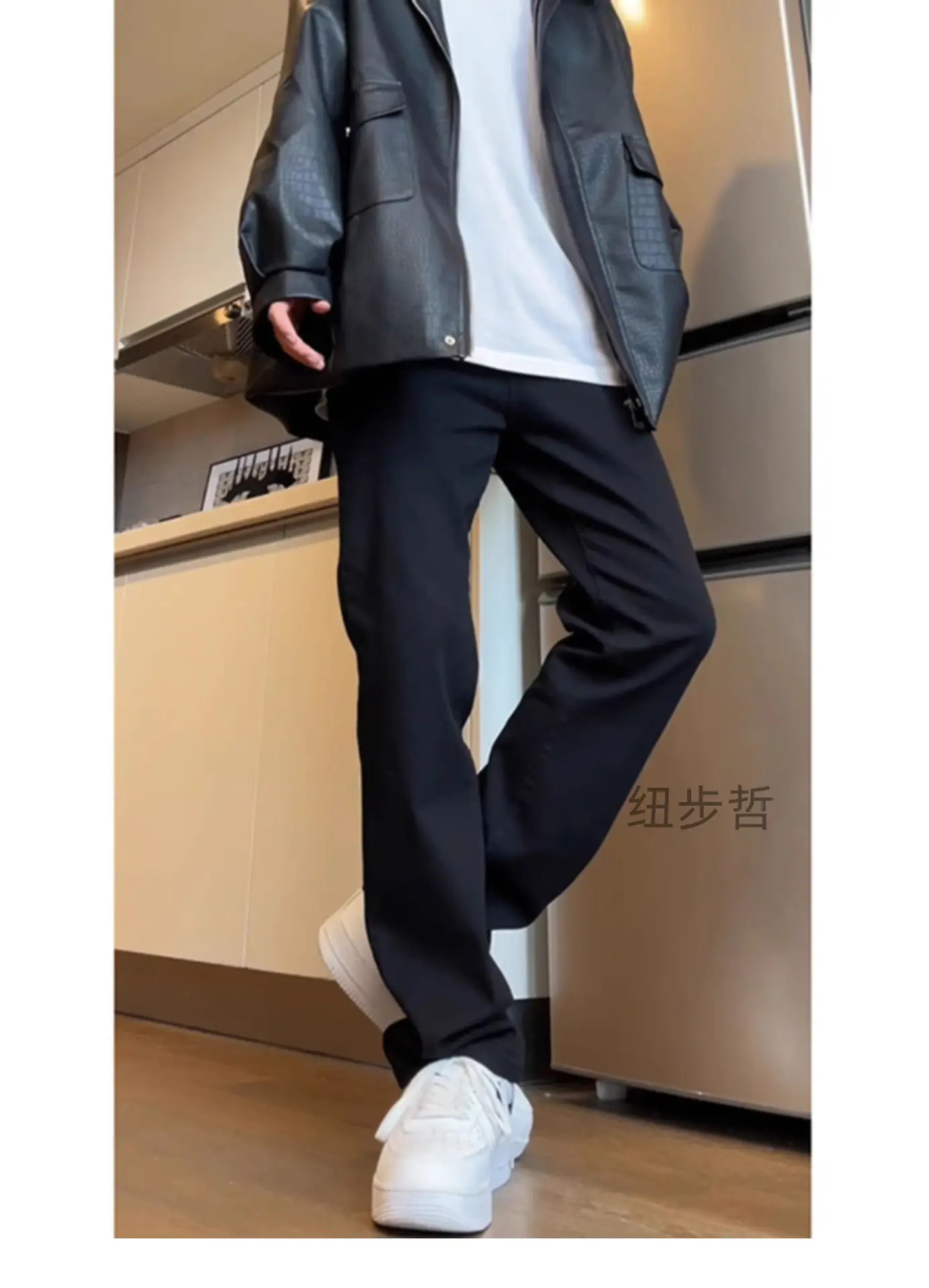 Men Grey Slim Fit Jeans Spring Autumn — feature 15