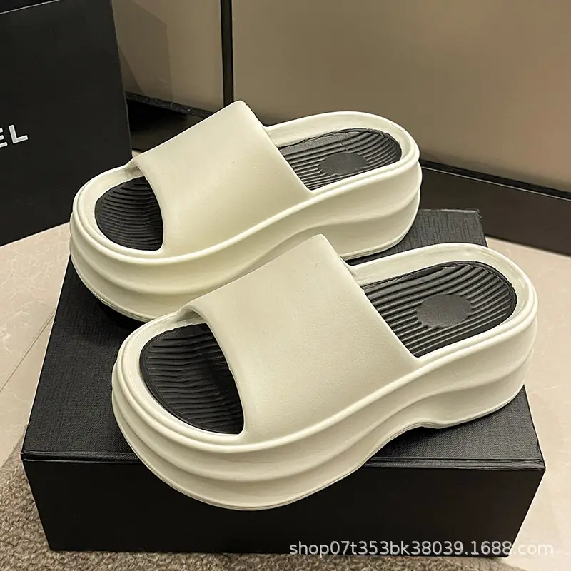 Flip-Flops women's summer thick-soled shit feeling Fashion Net red height increasing all-matching 2024 new outdoor seaside sandals - Image 5