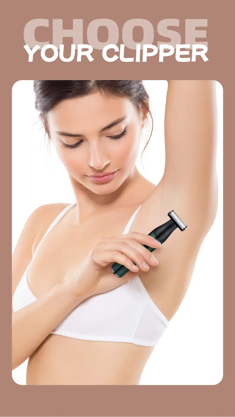 Four-Tool Women's Hair Trimmer Set Green — feature 4