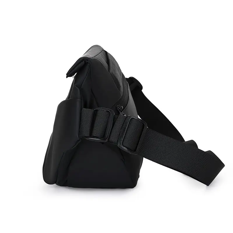 Men's Black Crossbody Shoulder Bag Casual Messenger - Image 7