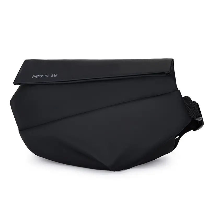 Men's Black Crossbody Shoulder Bag Casual Messenger - Image 8